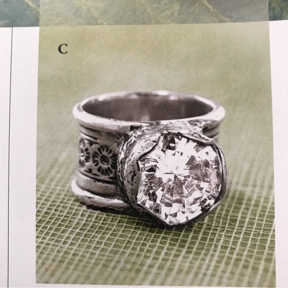 Silpada Sterling Silver Solitaire Cubic Zirconia Ring Size 6 - Picture 9 of 9